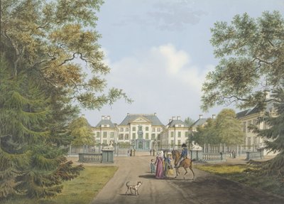 Vista del Palacio Het Loo de Cornelis de Kruyff