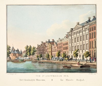 Vista de Ámsterdam No.11. El Museo Real, 1825 de Cornelis de Kruyff