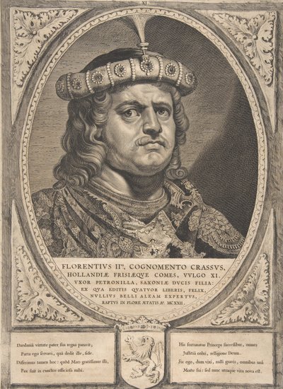 Floris II de la serie Condes y Condesas de Holanda, Zelanda y Frisia Occidental de Cornelis de Visscher