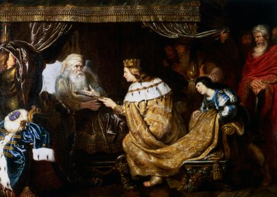 David presentando el cetro a Salomón, principios del siglo XVII de Cornelis de Vos