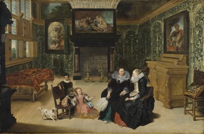 Interior, llamado "salón de Rubens" - por Vos, Cornelis de de Cornelis de Vos