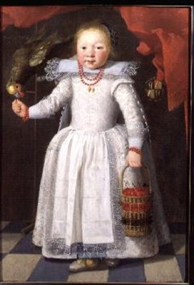 Niña con un loro de Cornelis de Vos