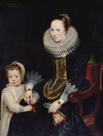 Retrato de una dama y su hija de Cornelis de Vos