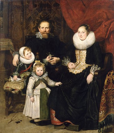 Autorretrato con la familia, 1621 de Cornelis de Vos