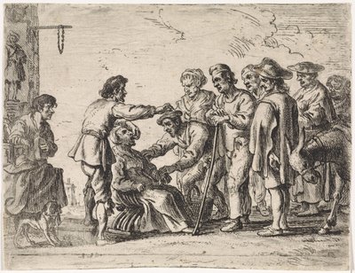 el charlatán Escenas de género (título de la serie) de Cornelis de Wael