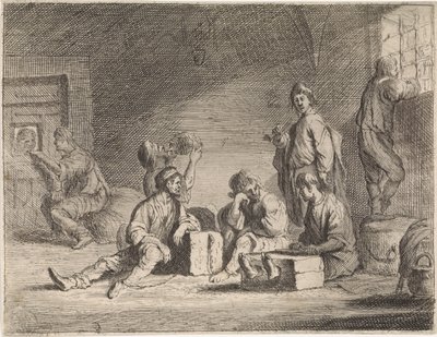 Prisioneros en la mazmorra Escenas de género (título de la serie) de Cornelis de Wael