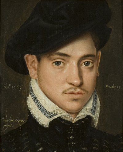 Retrato de un joven de Cornelis de Zeeu