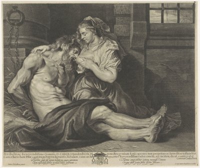 Cimon en Pero (Caritas Romana) de Cornelis van Caukercken