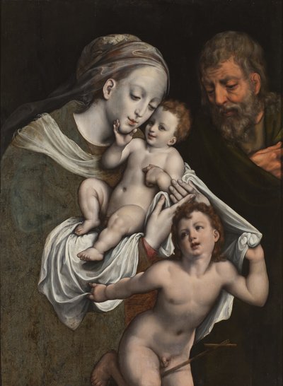 La Sagrada Familia con el Niño San Juan de Cornelis van Cleve