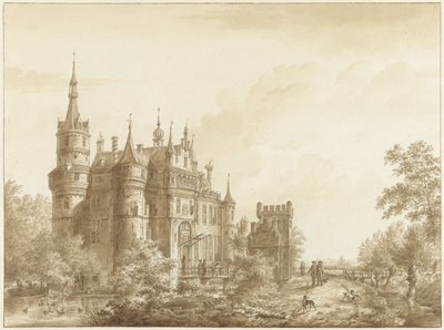 El castillo de Wijk bij Duurstede (?) de Cornelis van Hardenbergh