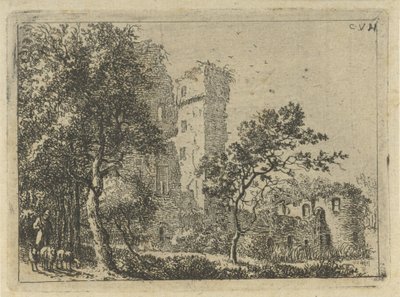 Ruinas del castillo de Duurstede de Cornelis van Hardenbergh