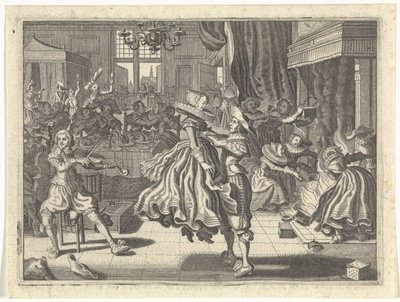Compañía de baile en una posada de Cornelis van Kittensteyn