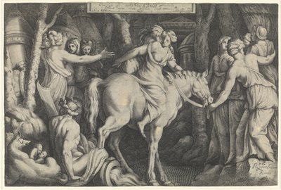 Vuelo de Cloelia sobre el Tíber Cloelia (título sobre objeto) de Cornelis van Kittensteyn