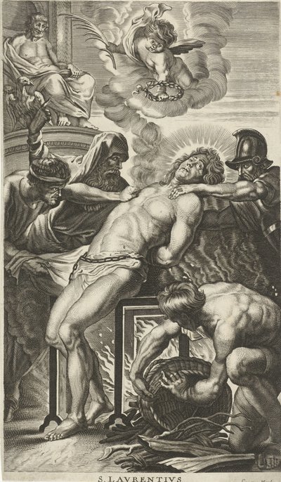 Martirio de San Laurencio de Cornelis van Merlen