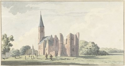 Ruinas de la iglesia de Serooskerken de Cornelis van Noorde (attributed to)
