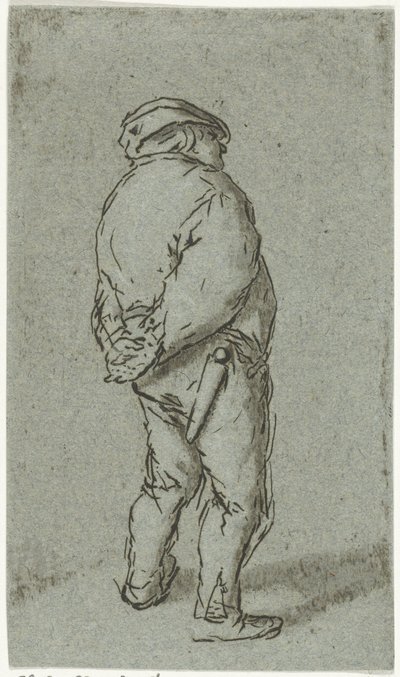 hombre de pie de Cornelis van Noorde