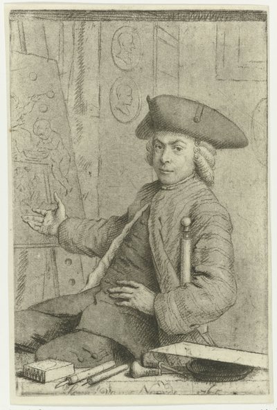 Autorretrato de Cornelis van Noorde de Cornelis van Noorde