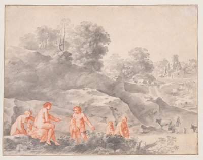 Desnudos en un paisaje (posiblemente Diana y Calisto) de Cornelis van Poelenburch
