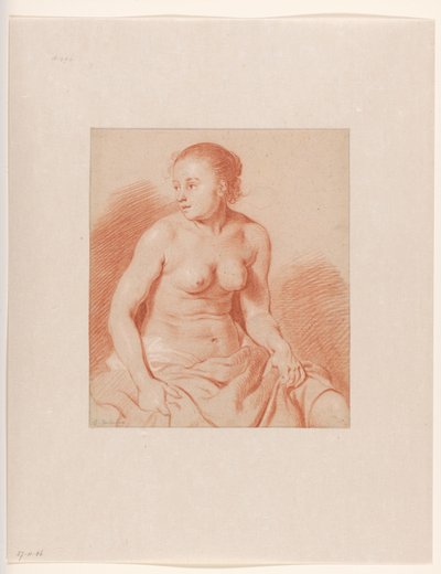 Desnudo femenino sentado de Cornelis van Poelenburch