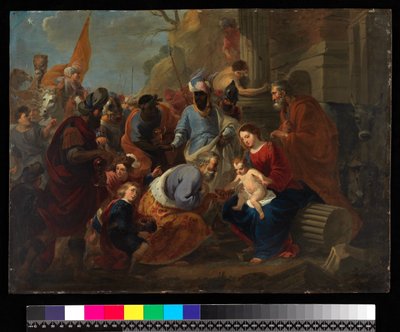 Adoración de los Reyes, antes de 1667 (óleo sobre cobre) de Cornelis van Poelenburgh