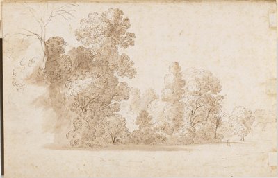 Un paisaje boscoso de Cornelis van Poelenburgh or Poelenburch
