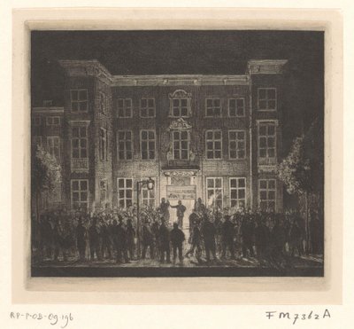 Funeral de la Academia de Delft, 30 de junio de 1864 de Cornelis van der Griendt