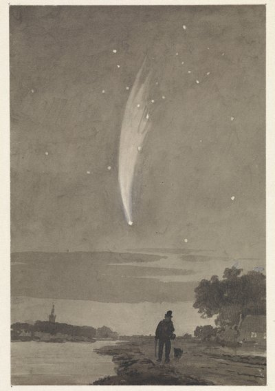 El cometa Donati, 10 de octubre de 1858 de Cornelis van der Griendt