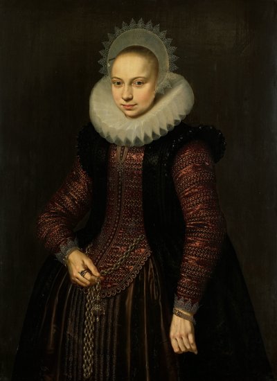 Retrato de Brechtje Overrijn van Schoterbosch de Cornelis van der Voort