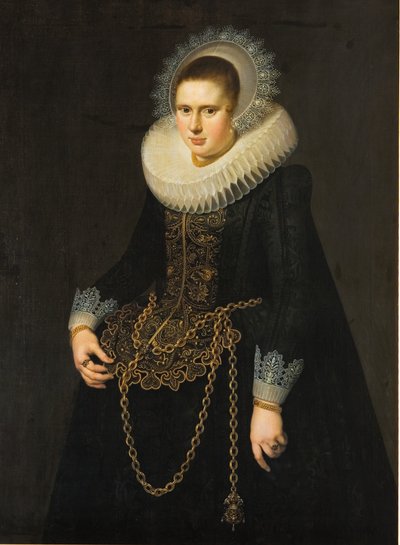 Retrato de una mujer de 22 años de Cornelis van der Voort