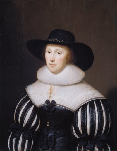 Retrato de Grace Bradbourne, esposa de Thomas Holte, 1627-1700 de Cornelius I Johnson