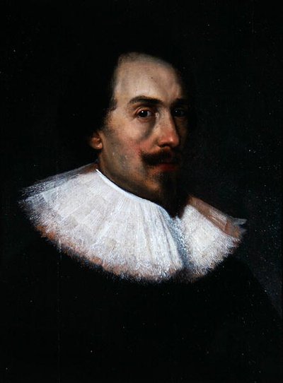 Caballero desconocido con cuello blanco de Cornelius Jansen