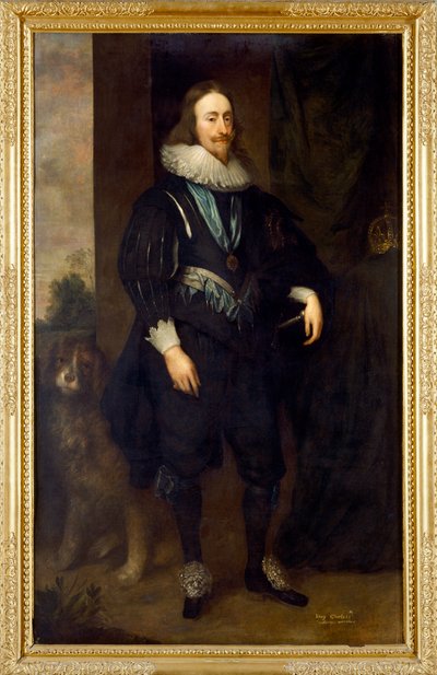 Carlos I (óleo sobre lienzo) de Cornelius Janssen van Ceulen