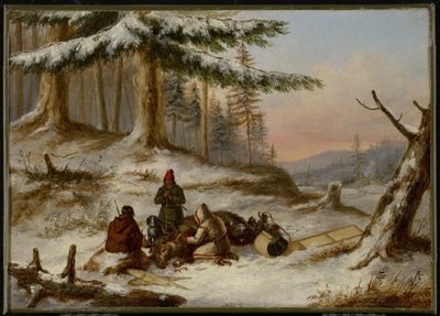 Cazadores de alces de Cornelius Krieghoff