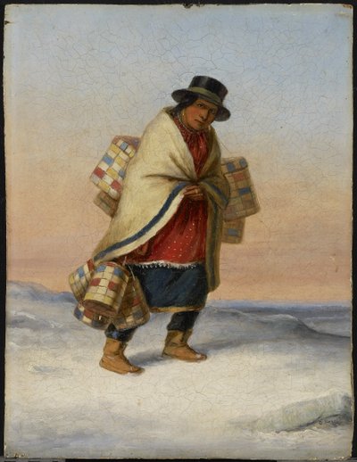 El vendedor de cestas, c.1850 de Cornelius Krieghoff