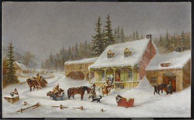 La herrería, 1871 de Cornelius Krieghoff