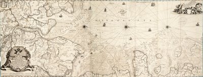 Carta del Mar del Norte de Cornelius Martin Wohlers