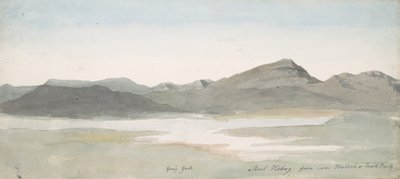 Craig Goch, Moel Hebog, Gales del Norte, ca. 1802 de Cornelius Varley