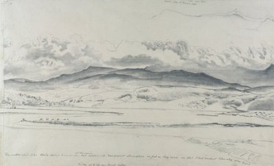 Panorama montañoso en Gales, Cader Idris de Cornelius Varley