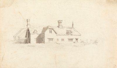 Vista de una casa de Cornelius Varley