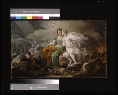 Alegoría de la paz y la justicia (óleo sobre lienzo) de Corrado Giaquinto