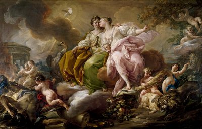 Alegoría de Justicia y Paz de Corrado Giaquinto