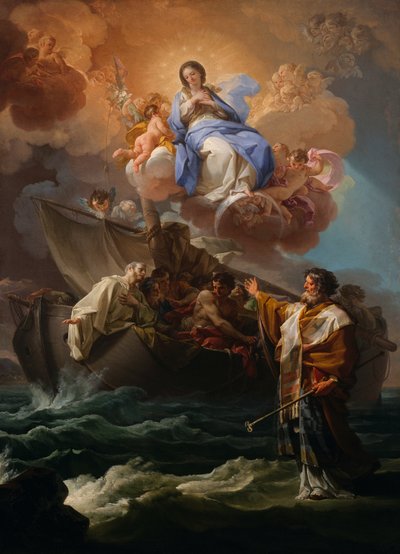 San Nicolás salva a los náufragos de Corrado Giaquinto