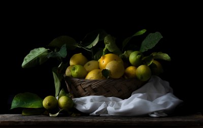 Cesta rústica para limones de Corrado La Licata