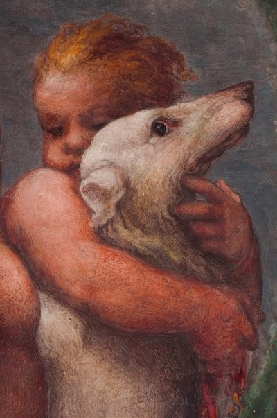 Parma, Cámara de S. Paolo, Putto de Antonio da Correggio