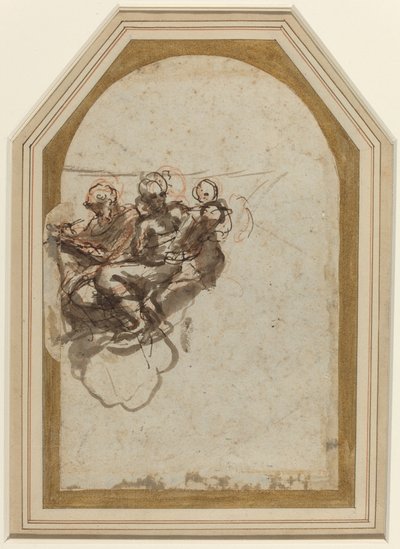San Mateo y San Jerónimo [verso] de Correggio