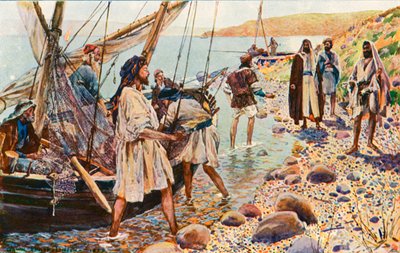 La llamada de los cuatro discípulos de Corwin Knapp Linson