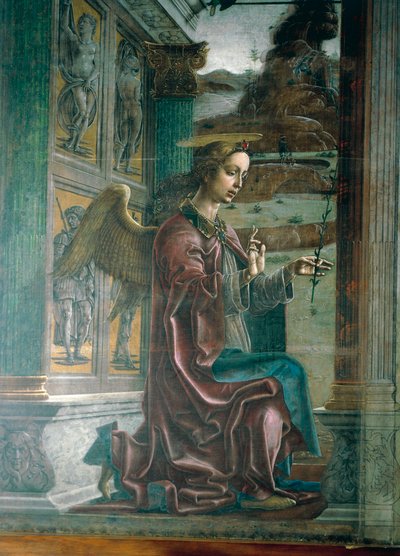 Anunciación (detalle) de Cosimo Tura