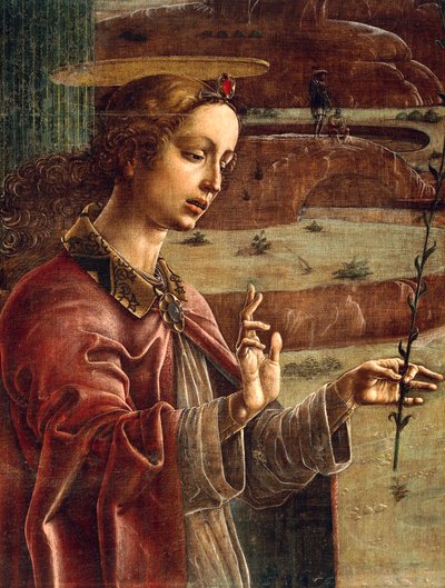 Anunciación (detalle) de Cosimo Tura