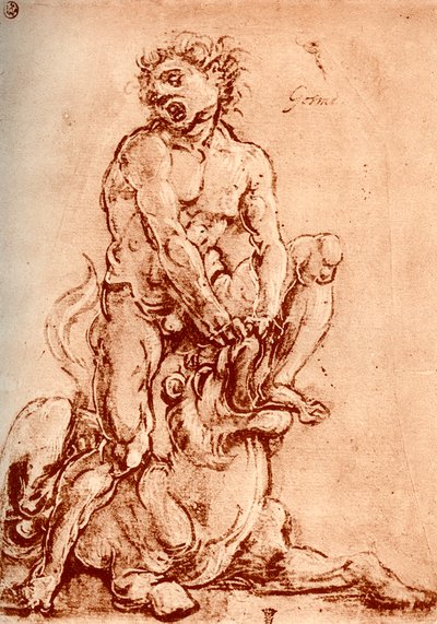 Hércules matando al león, 1913 de Cosimo Tura