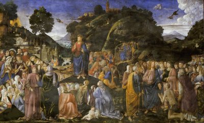 El sermón de la montaña, 1481-1482 de Cosimo di Lorenzo Rosselli
